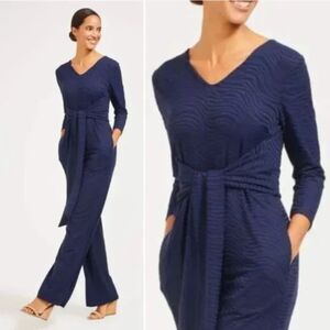 J. McLaughlin Greta Wide Leg Jumpsuit - Navy M